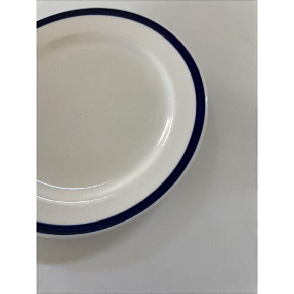 Lot of 4 IKEA Almhult White & Blue 4.25" Saucer Plate Sweden S-343 81 - Picture 7 of 10
